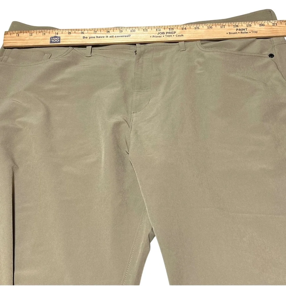 Public Rec Workday Pants Khaki Tan Straight Leg Mens 40x32 Stretch Performance